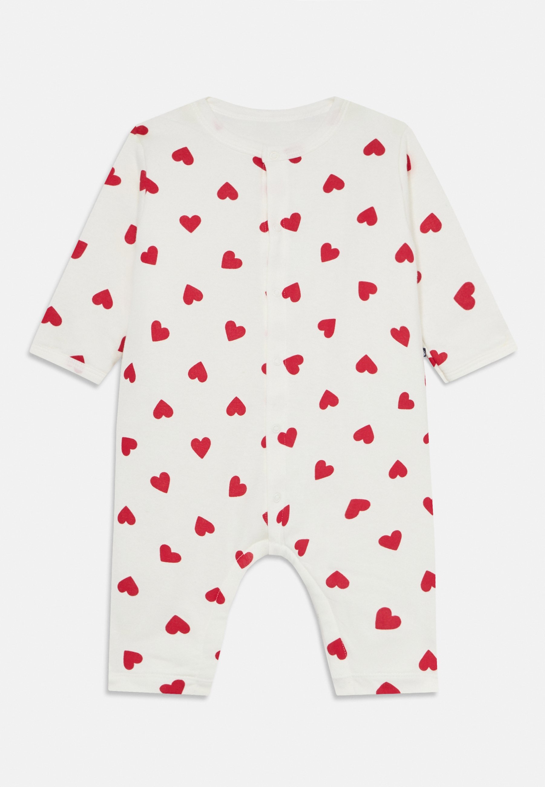 Petit Bateau NEWBORN COMBINAISON LONGUE COTE UNISEX - Jumpsuit - marshmallow/terkuit