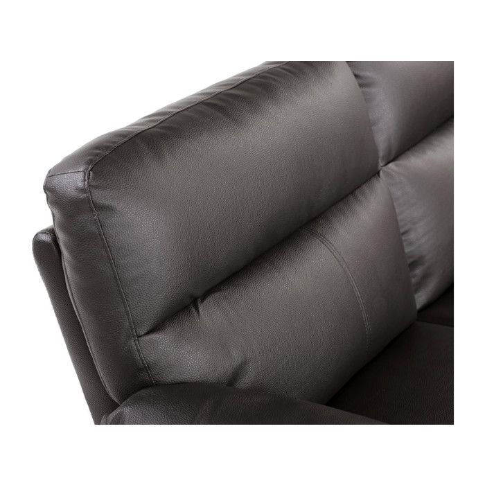 Canapé fixe en cuir reconstitué et PVC 
