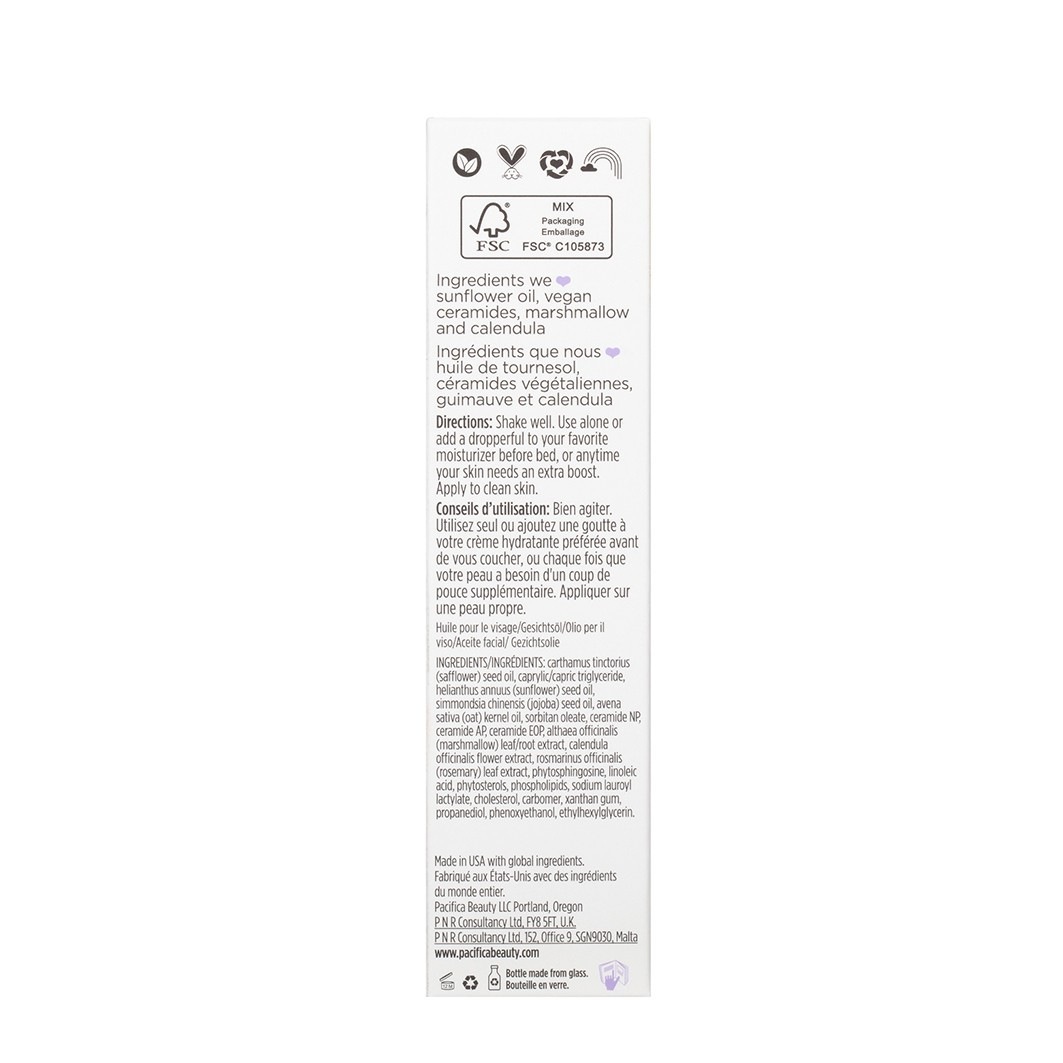 Pacifica ansigtsolie vegansk ceramid ansigtsolie - 29 ml