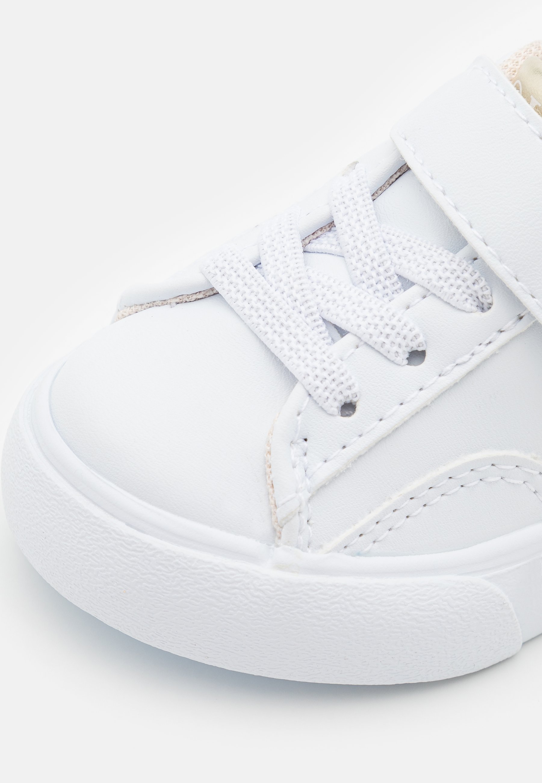 Polo Ralph Lauren THERON - Sneakers - bianco/oro metallizzato