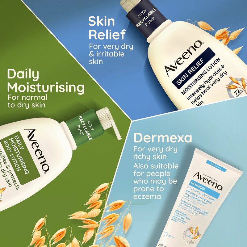 Aveeno Tägliche Feuchtigkeitspflege macht trockene Haut geschmeidig – sanfte Körpermilch