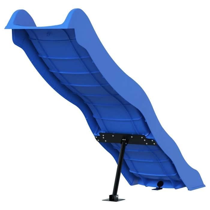 vidaXL Blue Play Slide 174x38 cm Polypropylene, Garden Play Equipment, Garden Play Slide 826598