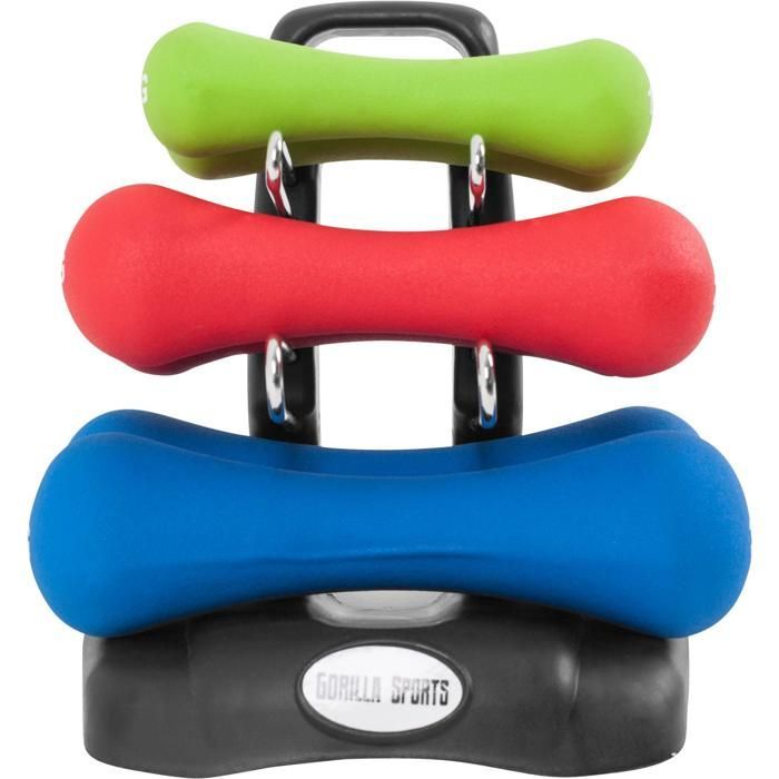 Set d'haltères en néoprène 12 kg