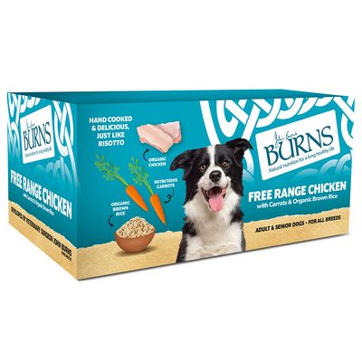 Confezione salva-alimento umido per cani Burns, 24 x 395 g