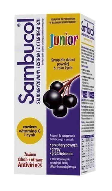 Sambucol Junior, Syrop na wzmocnienie odporności dla dzieci od 6. roku życia