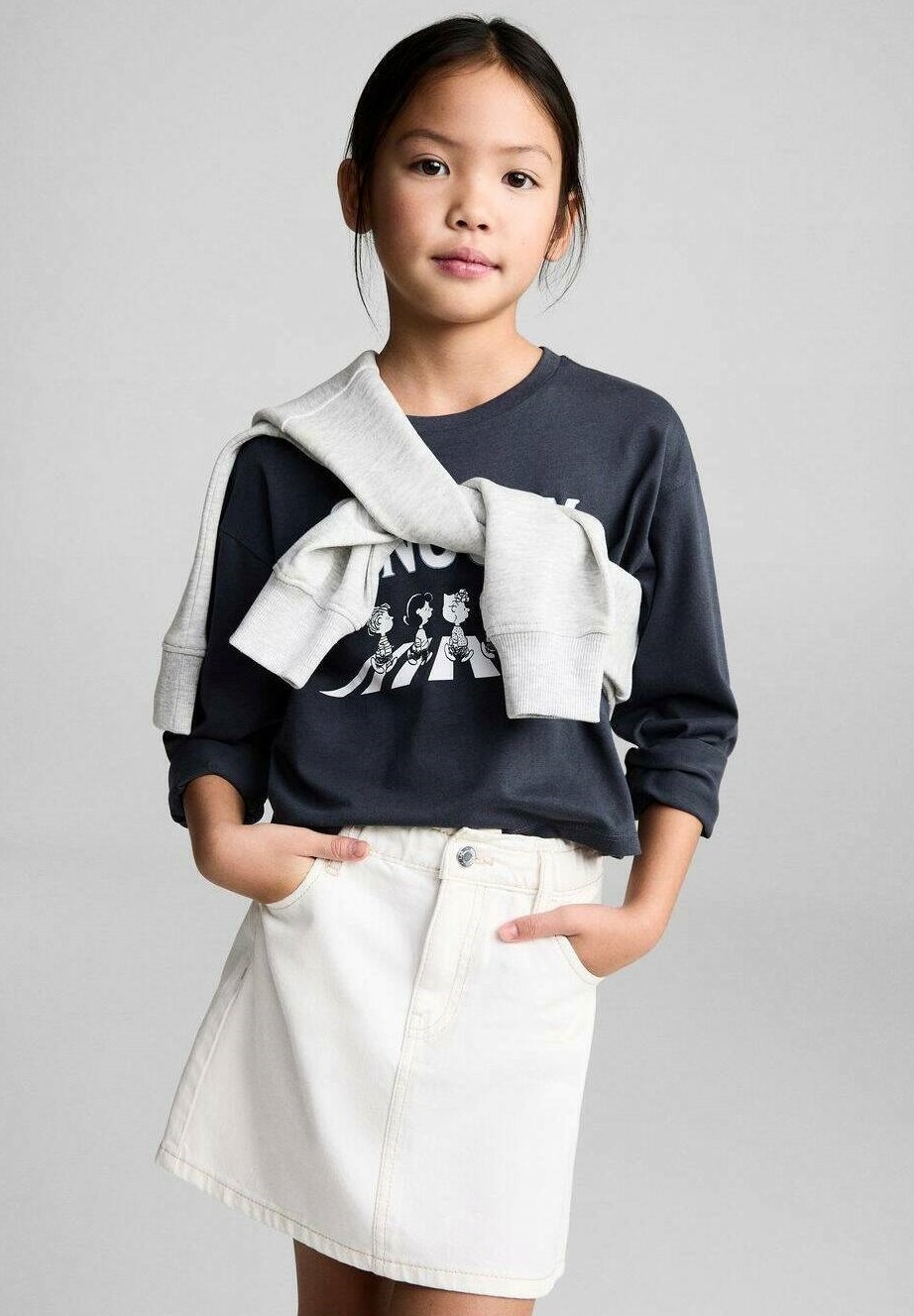 Mango Kids kokerrok - wit