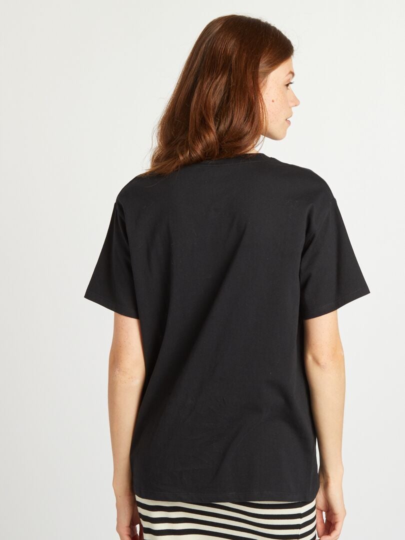 Camiseta com estampa da 'National Gallery' - PRETA
