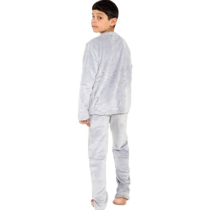 A2Z 4 Kinder Warmer Fleece-Zweiteiler Rundhals-Pyjama Jungen Mädchen Nachtwäsche-Set 5-13