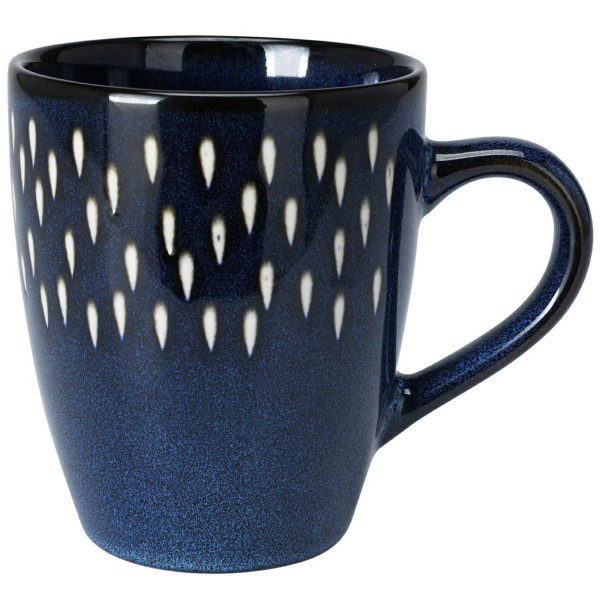 Kubek ceramiczny ciemnoniebieski 350 ml do kawy i herbaty
