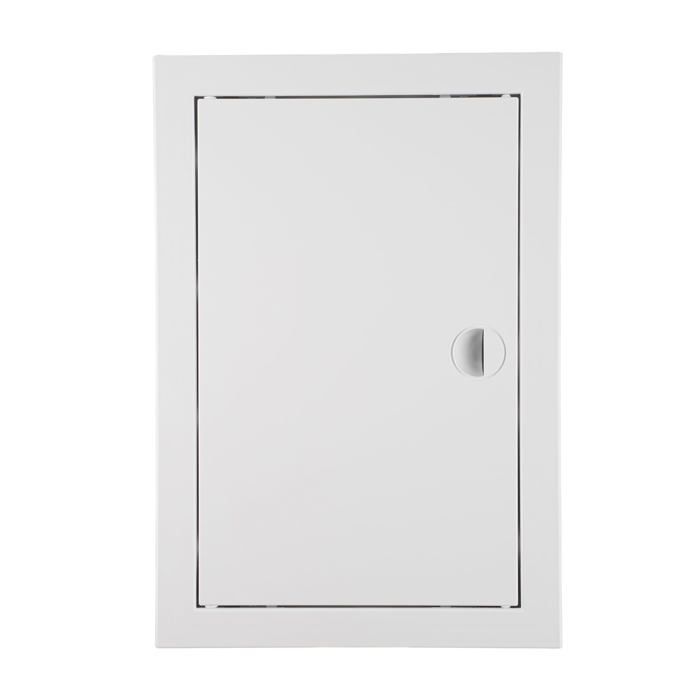 Escotilla de inspección de 20x40cm - Plástico, para inspección, montaje horizontal y vertical - Blanco, con marco, ADGO