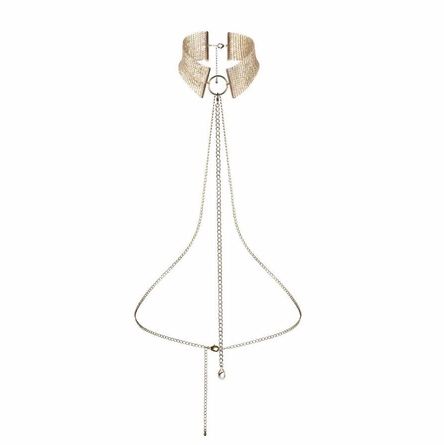 Indiscreet Jewelry Metallic Desire – Collana in maglia metallica color oro