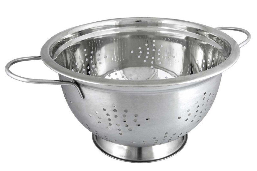 Stalowy durszlak głęboki 24cm z uchwytami KINGHOFF