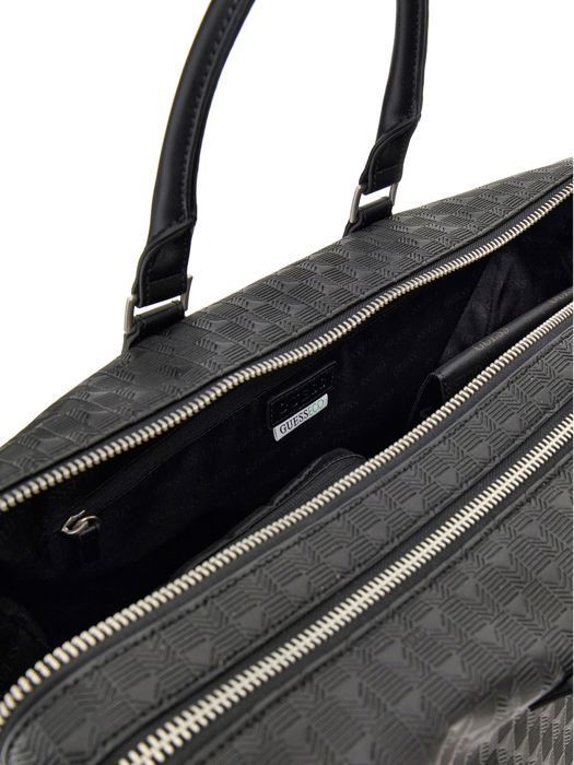 Bolsa de viaje negra para hombre GUESS - Bolsa de lona Torino 300544