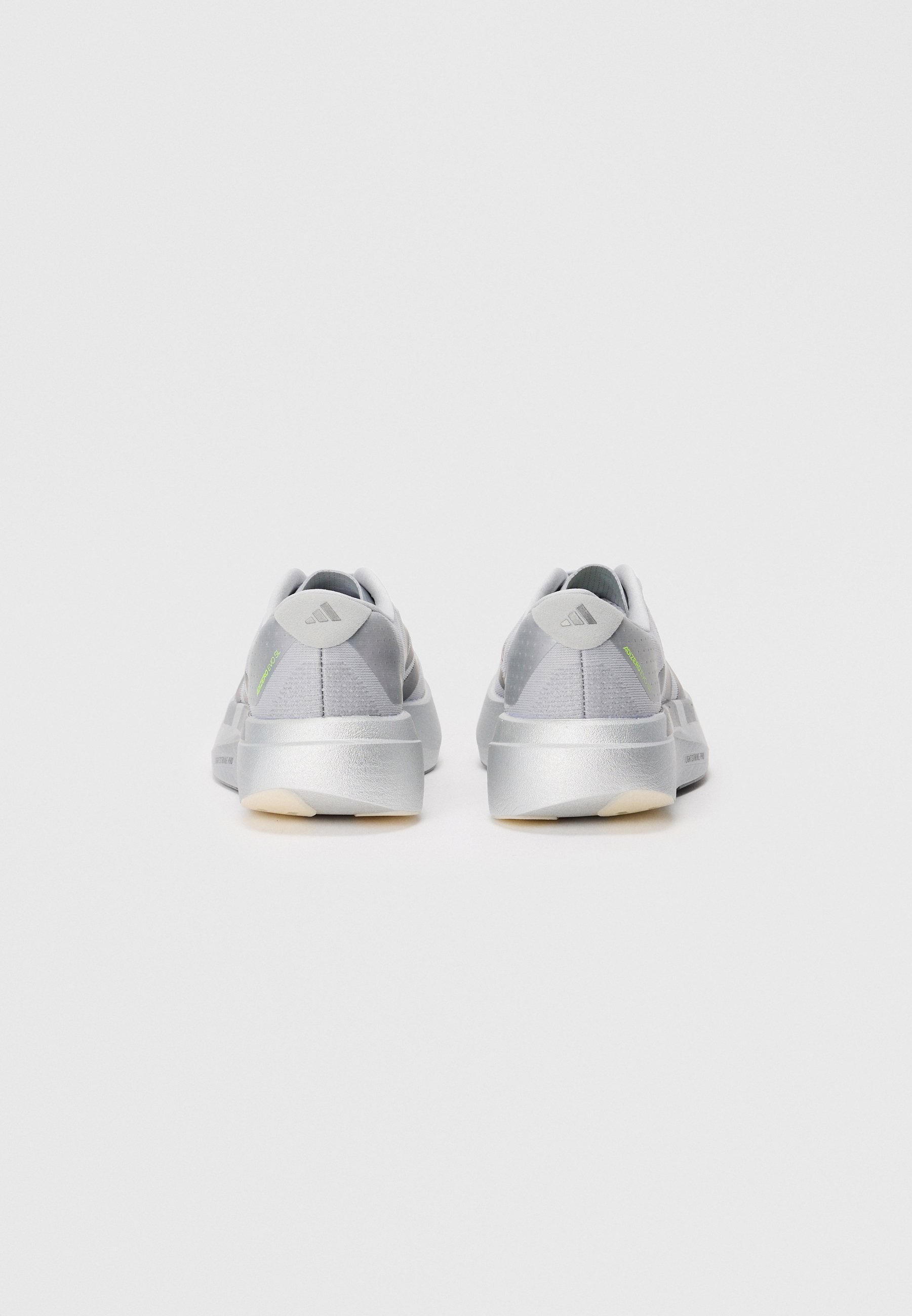 adidas Performance EVO SL ADIZERO UNISEX - Straßenlaufschuhe - silberfarben/eisenmetallic/grau zwei