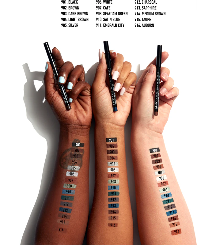Lápis de precisão para olhos e sobrancelhas NYX Professional Makeup