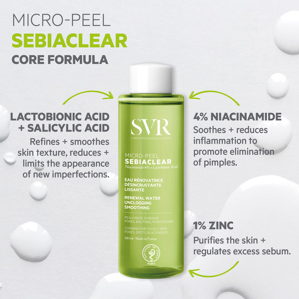 SVR SEBIACLEAR Mikro-peelingová regenerační esence 150ml
