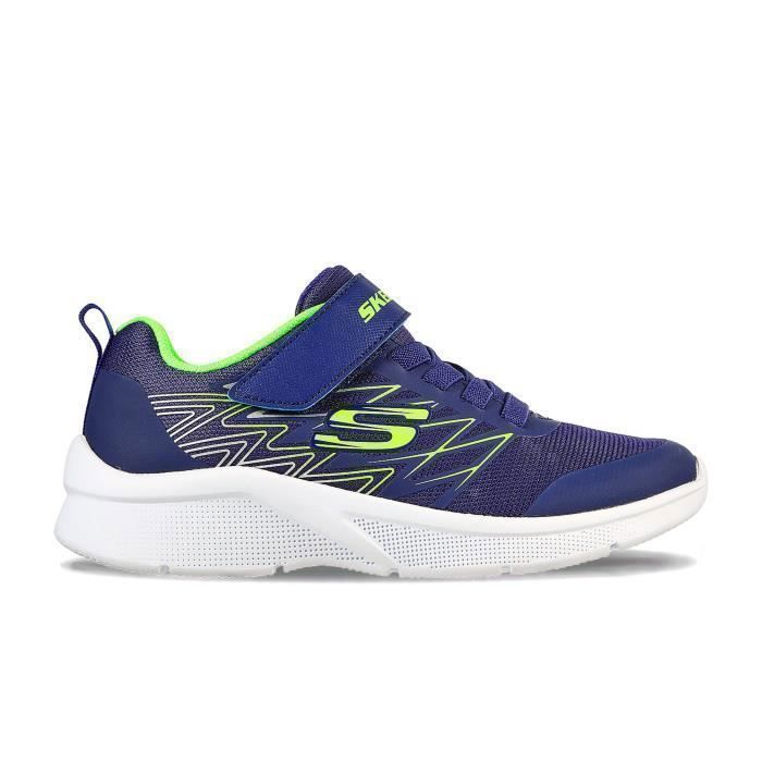 Chaussure pour garçon - SKECHERS - Microspec Texlor - Lacets - Bleu - Textile