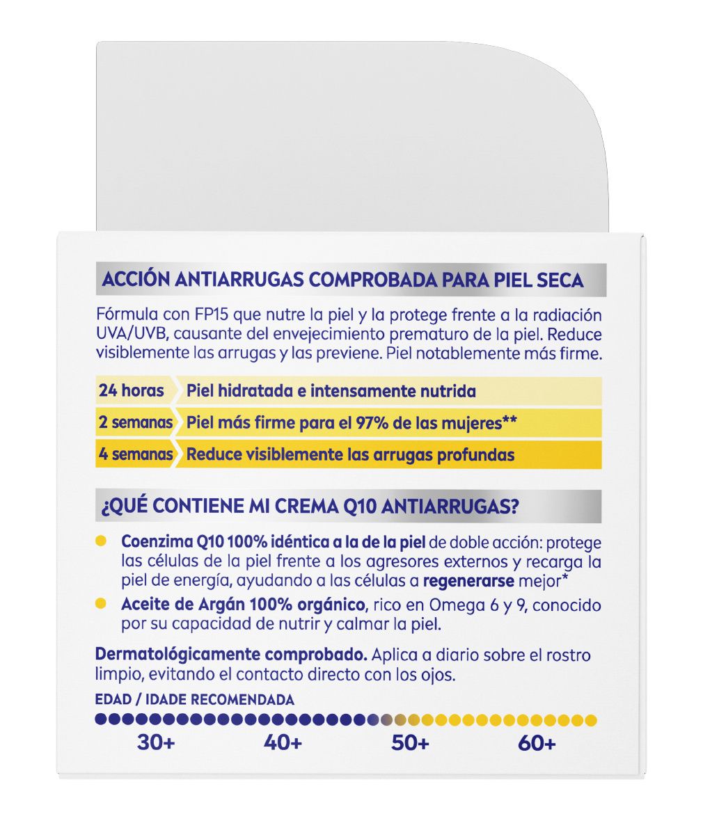 Q10 екстра хранљива дневна крема против бора SPF 15 Хидратантне креме за лице