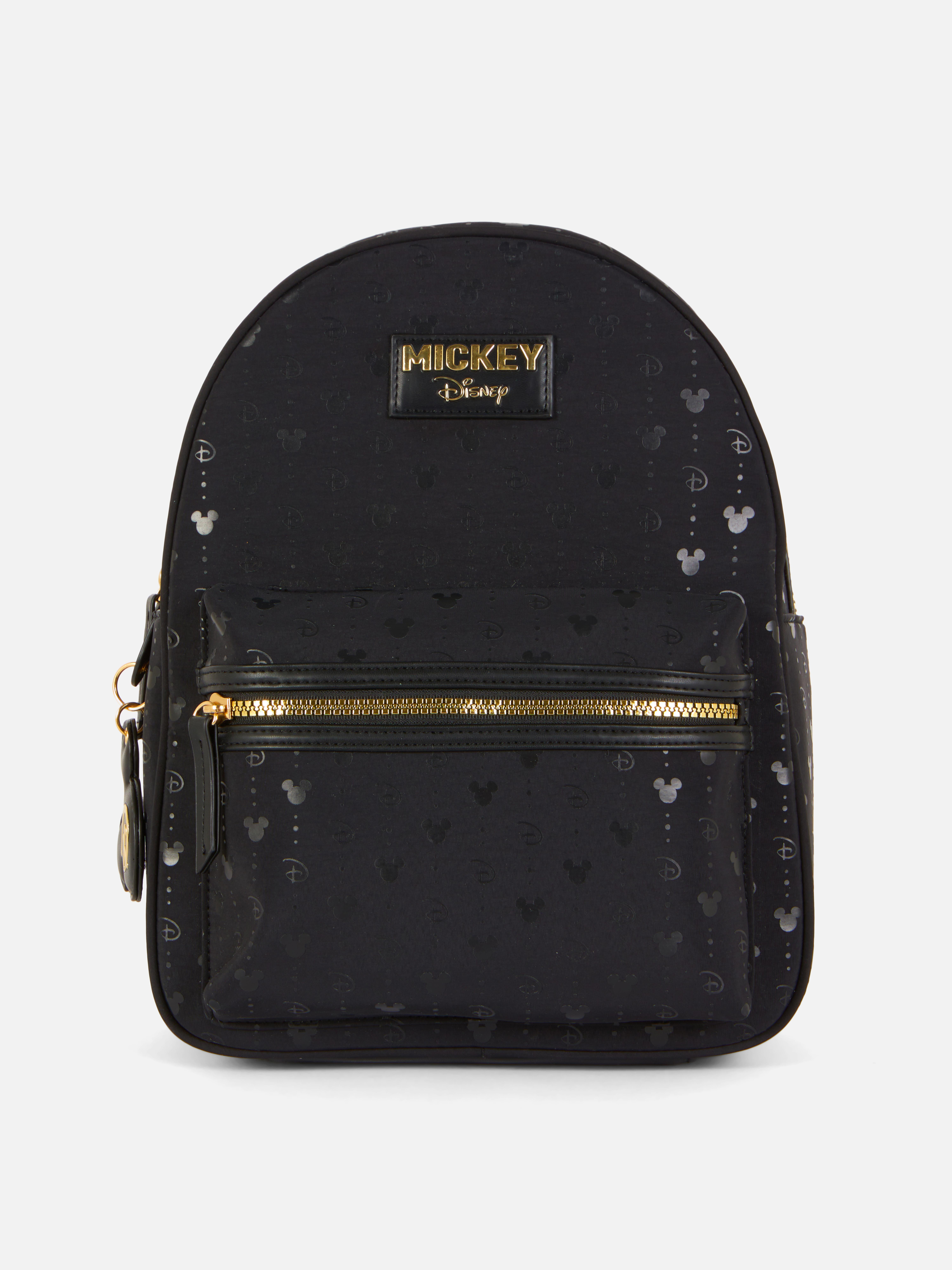 Disneys Mickey Mouse Monogramm-Rucksack Unser Mickey Mouse Rucksack mit goldfarbenen Verzierungen ist ein absolutes Must-have
