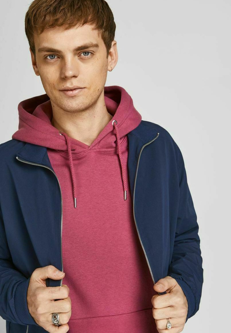 Jack & Jones JJERUSH HARRINGTON - Blouson aviateur - Blazer bleu marine