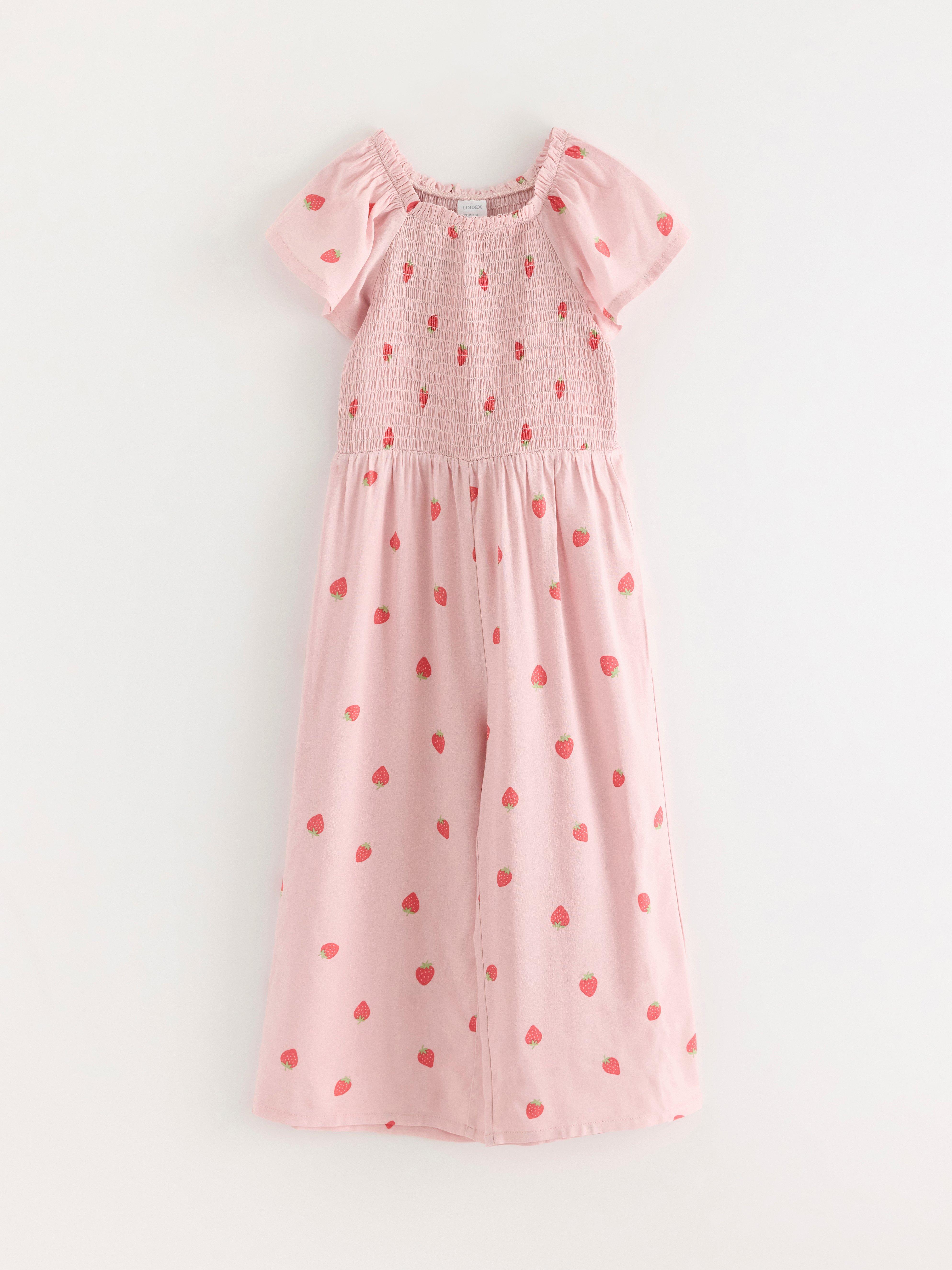 Macacão Kortärmad Light Dusty Pink