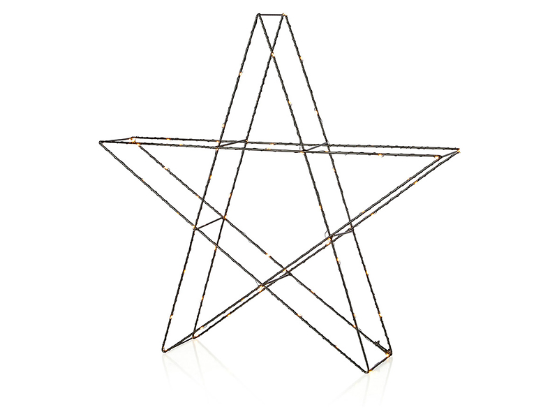 Gwiazda stołowa Mystic LED metalowa czarna