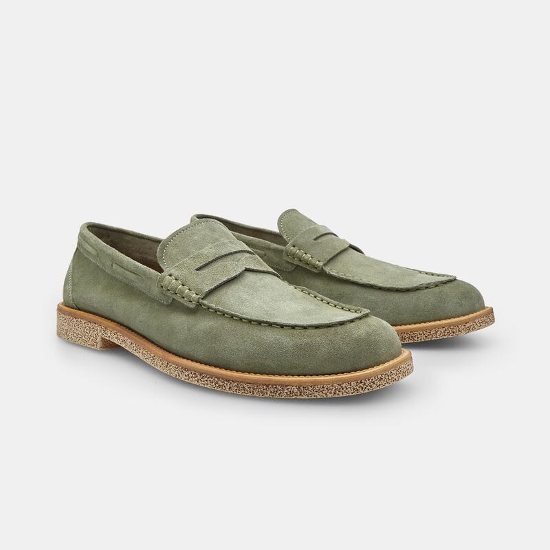 BATA Mokasyny zamszowe męskie