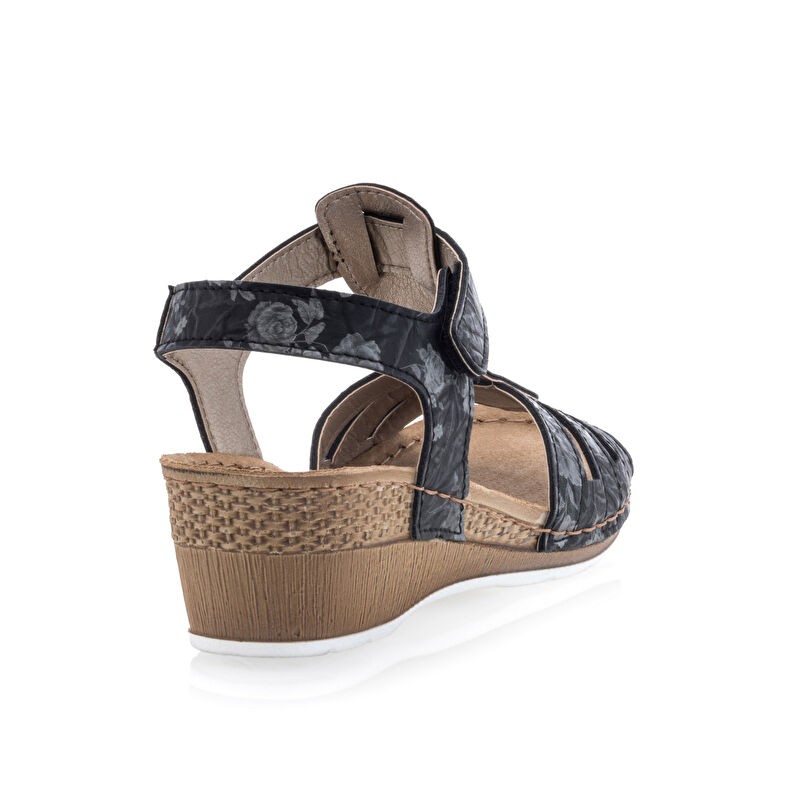 Sandalias negras para mujer / Zapatos de punta abierta