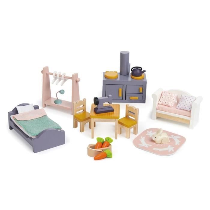 Maison de poupée avec meubles - Tender Leaf Toys - Lapin - Blanc - Mixte