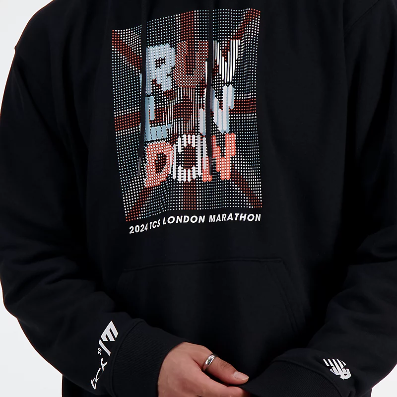 London Edition Grafik-Hoodie für Herren – SCHWARZ