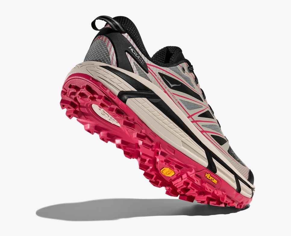 HOKA Mafate Speed 2 Galactisch Grijs / Robijnrood