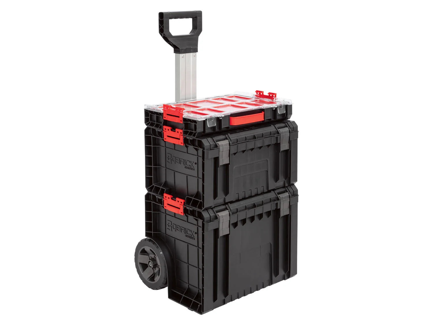 Qbrick System -työkalukärrysetti »PRO Cart + PRO Toolbox + PRO Organizer 100«