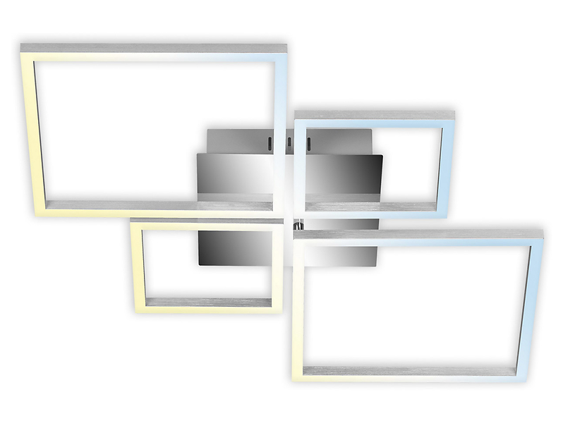 Lampa sufitowa Frame Led z timerem srebrna