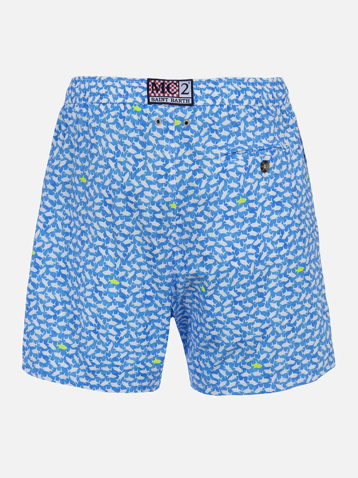 Costume classico elasticizzato Comfort Light con stampa squali
