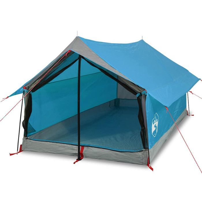 Tienda de campaña vidaXL para 2 personas, azul, 193x122x96 cm, tafetán 185T, 94360