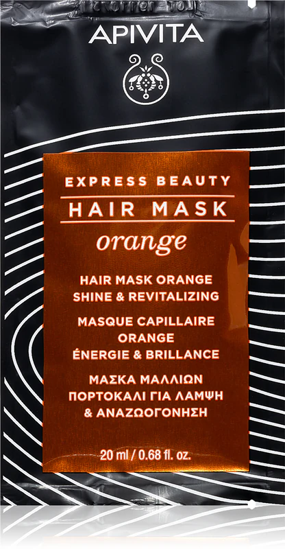 Máscara capilar revitalizante Apivita Express Beauty Shine Orange