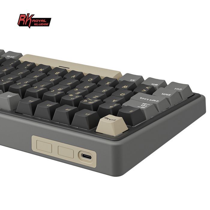 RK ROYAL KLUDGE R98 Pro Kabelgebundene mechanische Tastatur, 96% Gaming-Tastatur, AZERTY-Layout, RGB-Hintergrundbeleuchtung, PBT-Tastenkappen, Hot-Swap-fähige braune Schalter