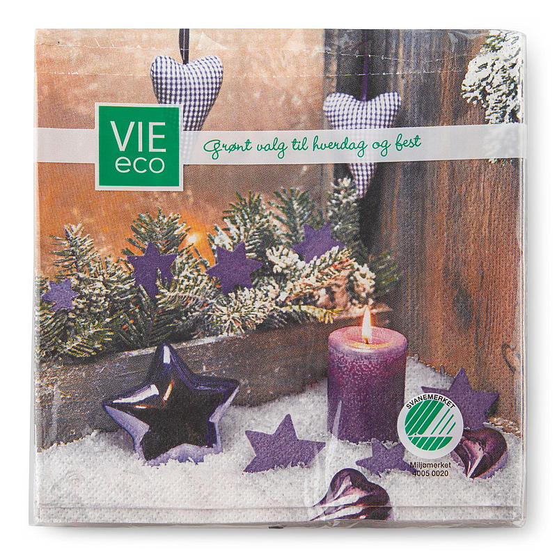 Vie Eco Servietter 20-pakning 33x33 cm, Advent