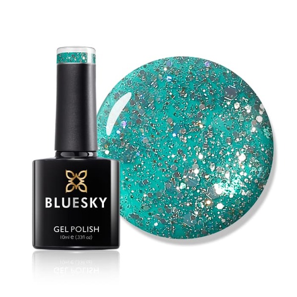 Gelový lak Bluesky - tyrkysová modrozelená