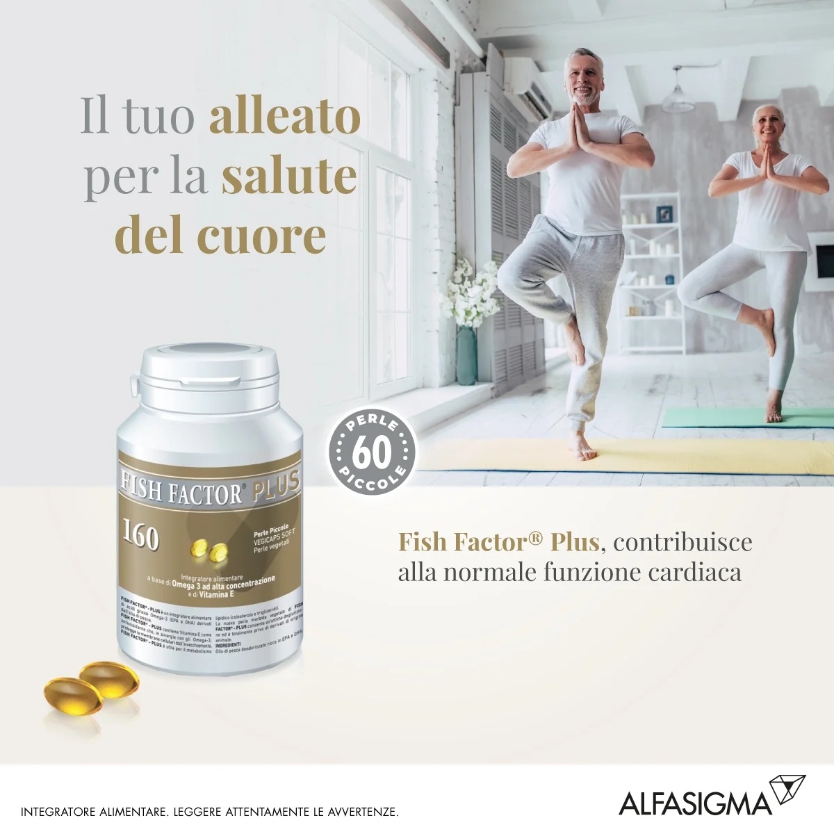 ALFASIGMA Fish Factor Plus 160 perles Pic Métabolisme des lipides