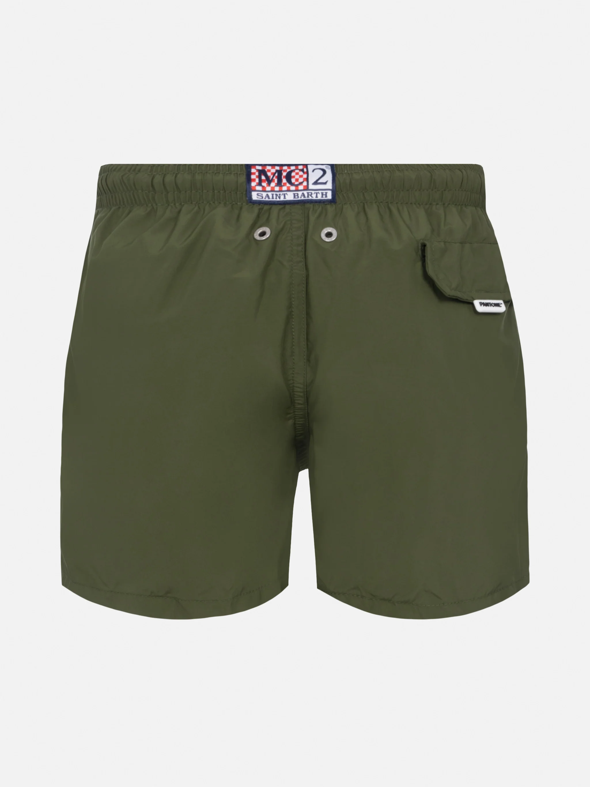 Costume mare Jean Lighting Pantone in tessuto leggero verde militare |