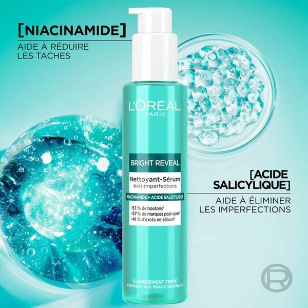 „L'Oréal Paris Bright Reveal“ veido valiklis, 150 ml