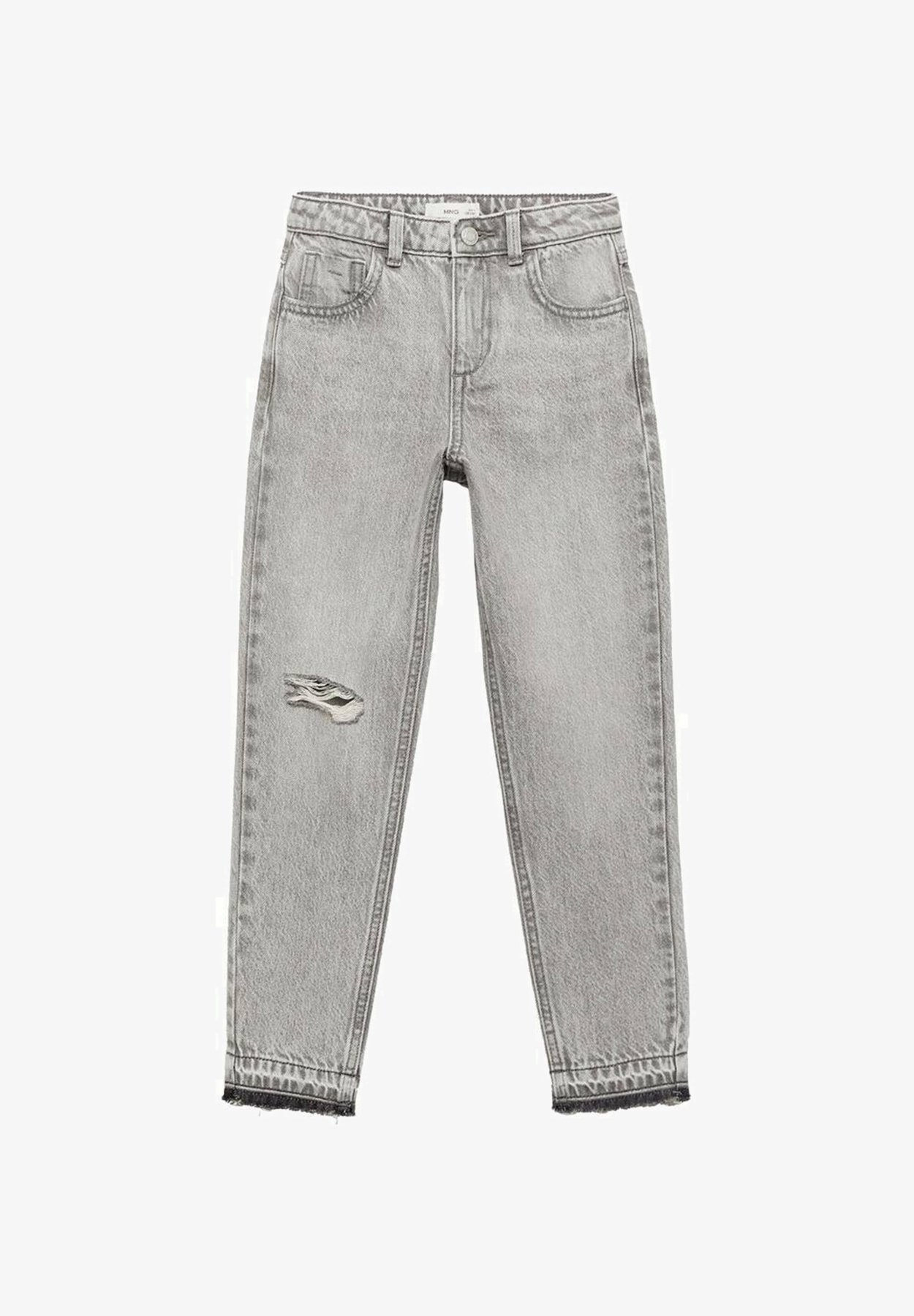 Mango Kids KID TEEN DECORATIVE RIPS - Slim fit jeans - grijze denim