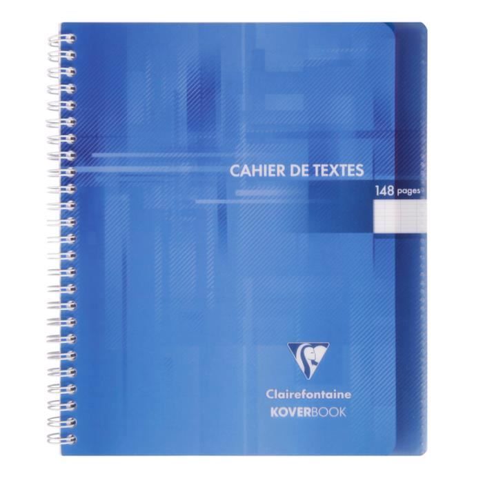 Clairefontaine Koverbook - Notebook 17 x 22 cm - 148 pages, ruled (Séyès) - Polypropylene binding - Assorted colors