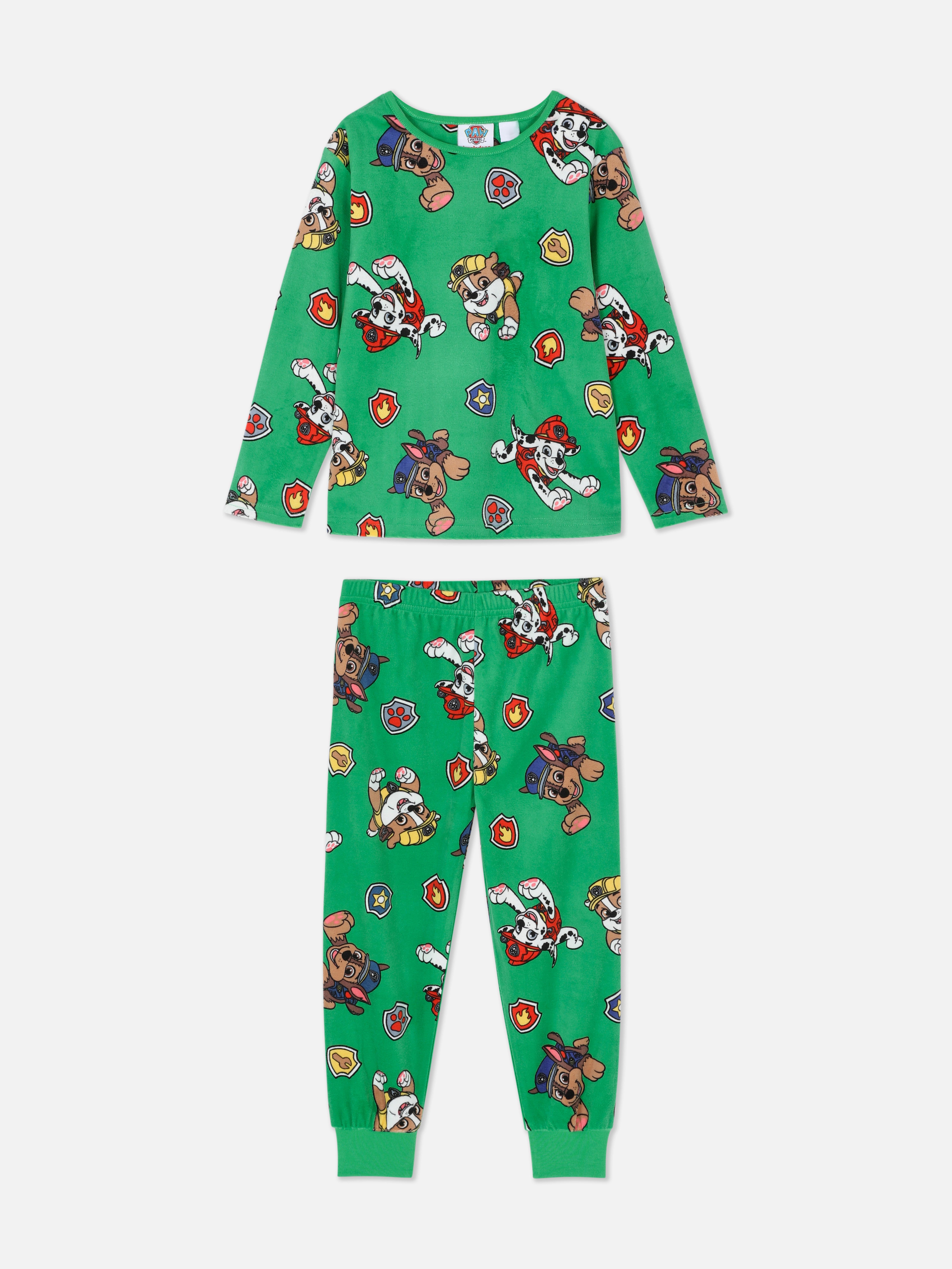 Pijama lungă din velur PAW Patrol O pijama PAW Patrol cu mâneci lungi cu cei mai drăguți căței în rol principal