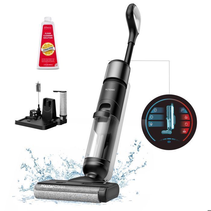 Aspirateur Balai Laveur- ULTENIC - AC1 Elite - capacité de 1.15L -Tout-en-Un – Nettoyage Humide & Sec 50 Min Autonomie- 25Kpa