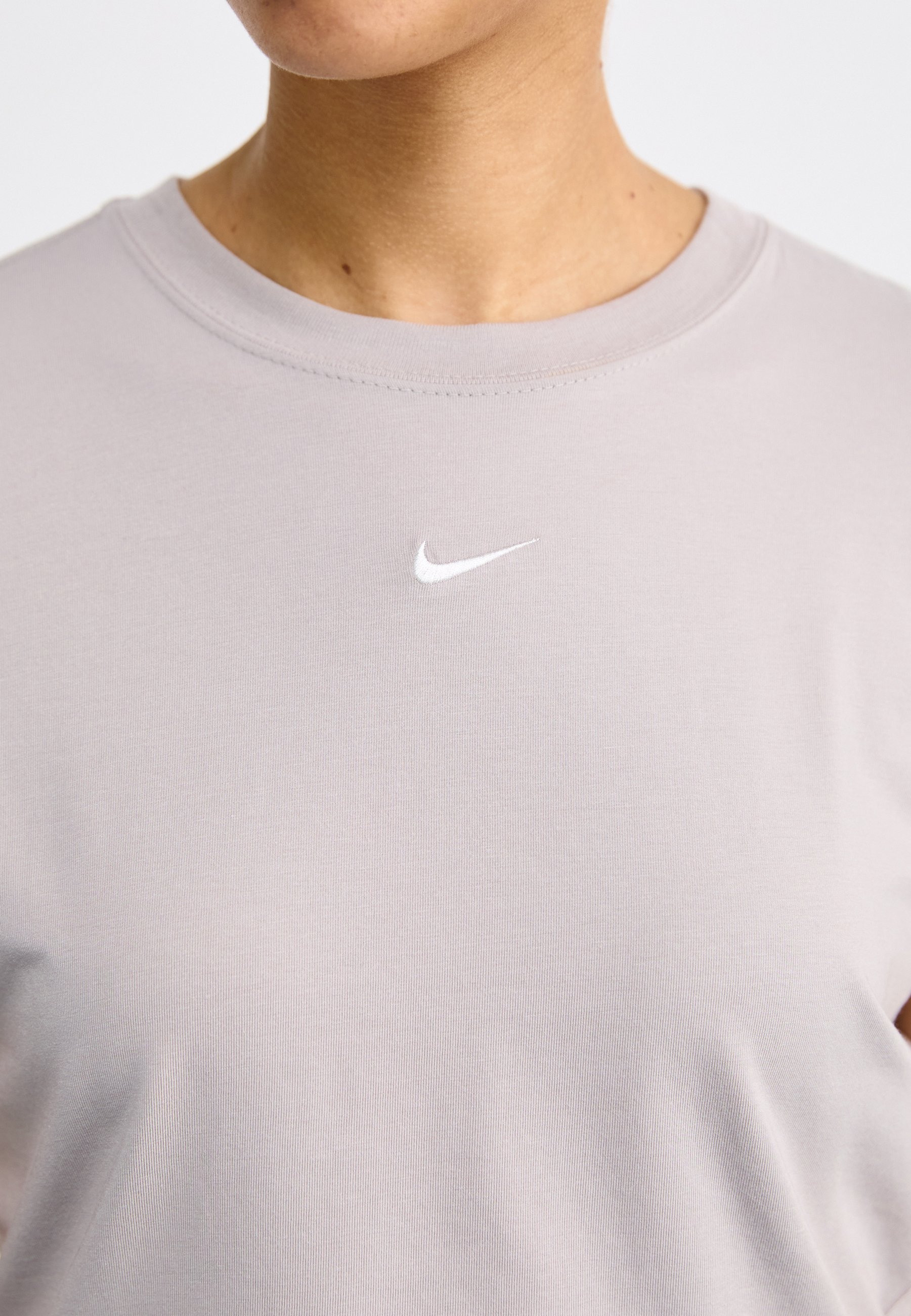 Nike Sportswear CROP - T-shirt basic - grigio college/sail