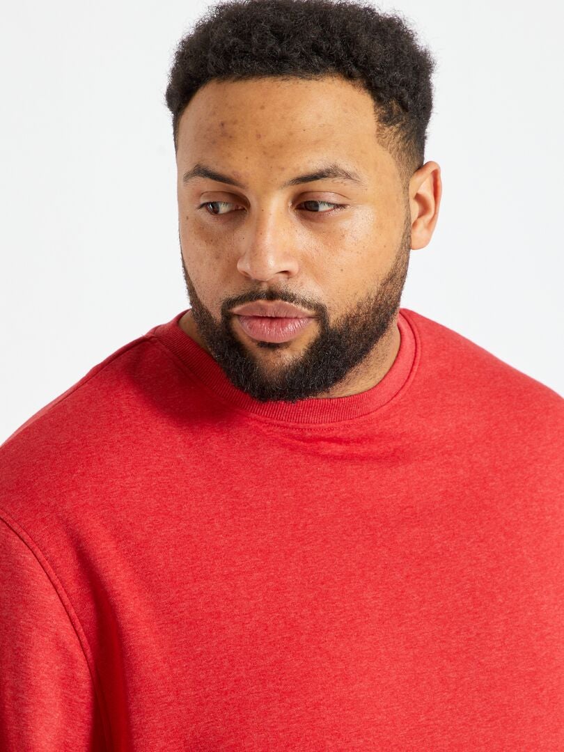 Fleece sweatshirt - ROOD