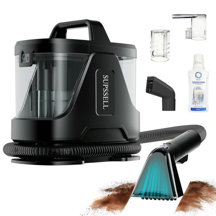Stain remover - MAGICFOX - 650W - 16 kPa suction - Brush for stubborn stains - 1.85 L tank