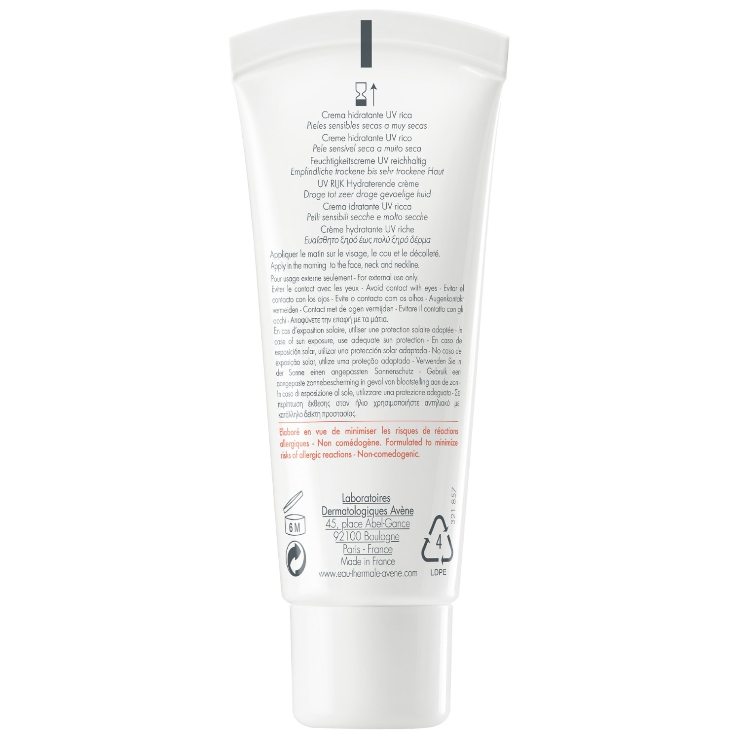 Avène Hydrance UV Rich hidratantna krema za lice emulzija - 40 ml